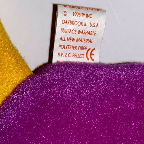 Ty Beanie Babies Patti The Platypus rare and original PVC pellets Style 4025 - Picture 7 of 7